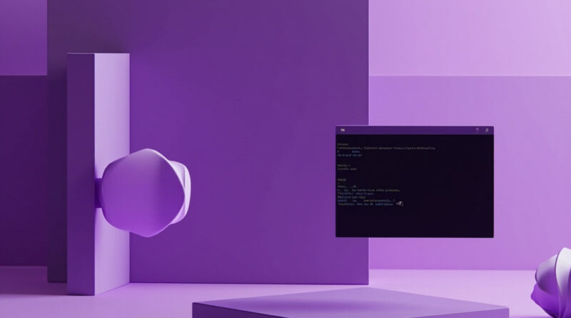 Escritorio con terminal mostrando comandos de extensiones GNOME en violeta