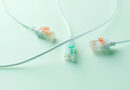 Conectores RJ45 Ethernet con filamentos dorados sobre fondo verde